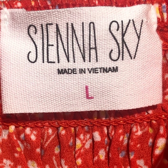 NWT Sienna Sky Puff Sleeve Off The Shoulder/Spaghetti Straps Blouse With Ruching - Picture 7 of 9